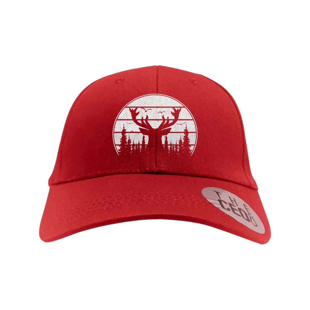 Deer Color Embroidered Baseball Hat