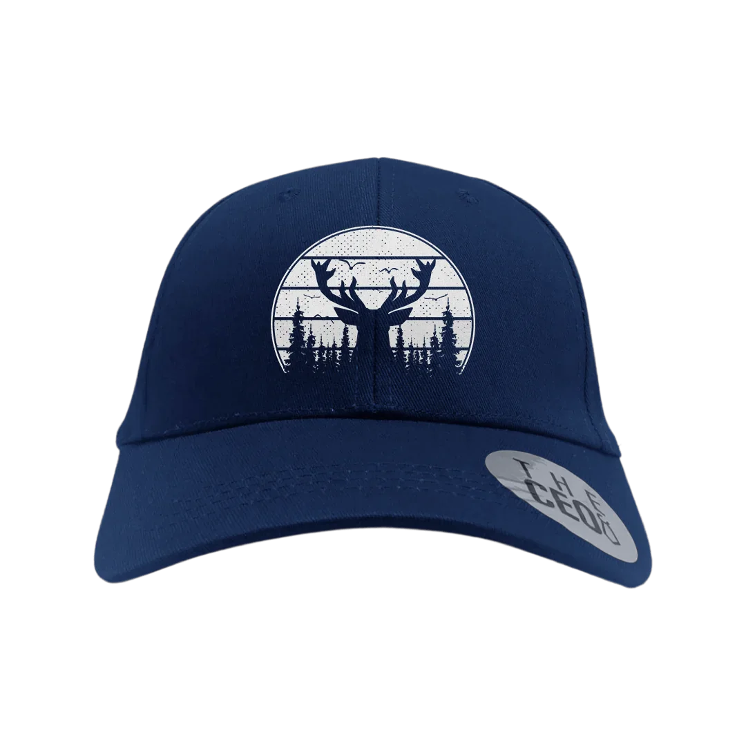 Deer Color Embroidered Baseball Hat