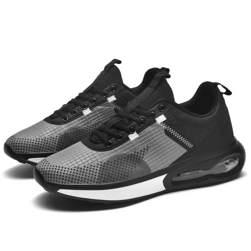 White Sneakers Men Reflectivemen Vulcanize Shoes Thick Bottom Men Platform Cushion Sneakers Outdoor Jogging Sports Shoes