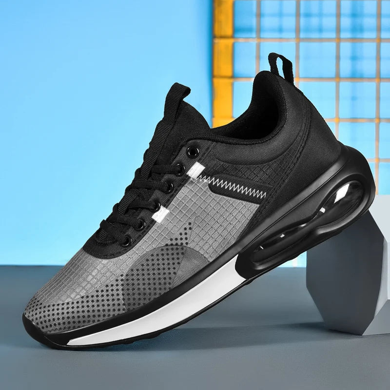 White Sneakers Men Reflectivemen Vulcanize Shoes Thick Bottom Men Platform Cushion Sneakers Outdoor Jogging Sports Shoes