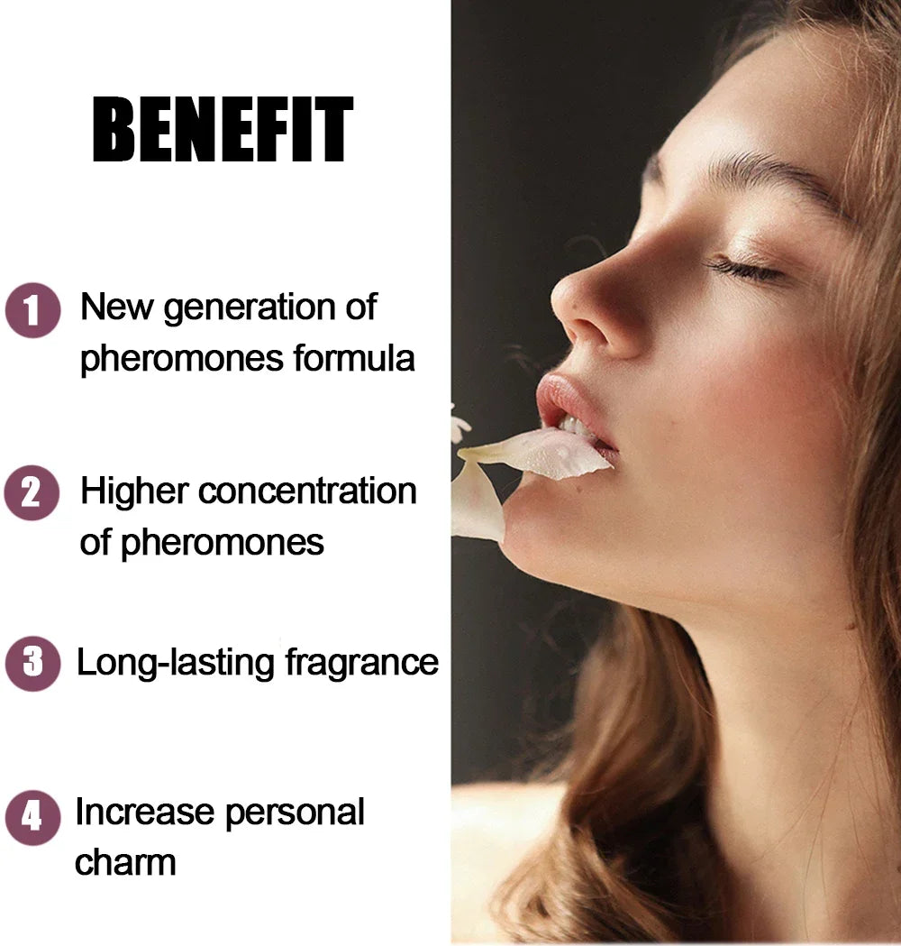 Long-lasting Pheromone Perfume Addictive Personal Pheromone Perfume Cologne Oil Fragrance for Women to Attract Men