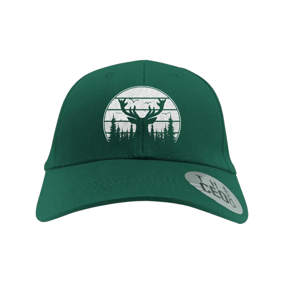 Deer Color Embroidered Baseball Hat