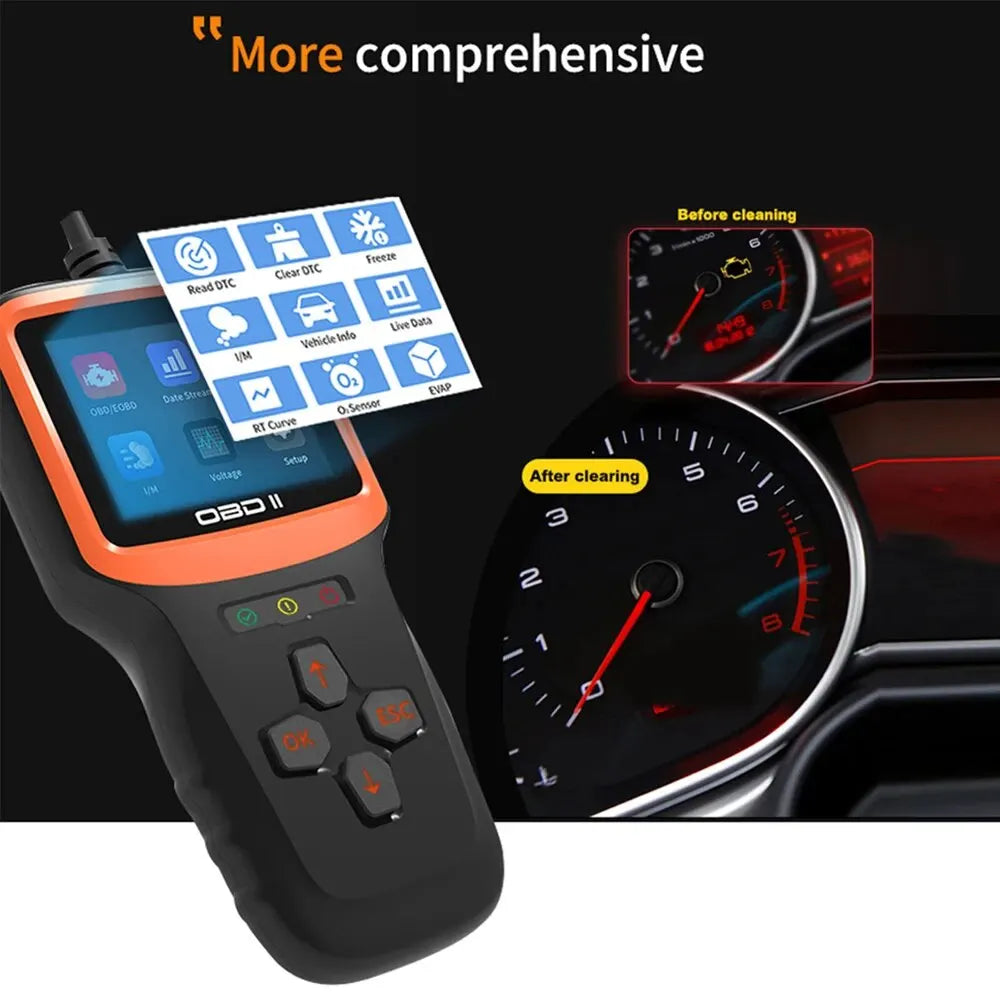 V317 Colour Screen OBD2 Diagnostic Tool Car Scanner Machine Automotive Code Reader Check Engine Fault