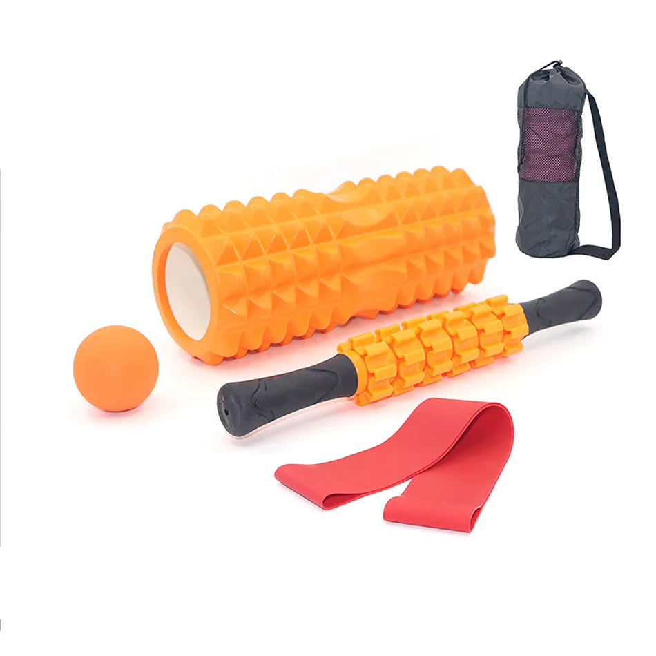 Yoga Column Fitness Equipment Pilates Foam Roller Massager Blocks Train Gym Grid Exercise Accessories Roller for Back Massage