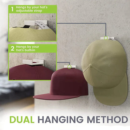 Cap Hat Rack With 12 Hooks