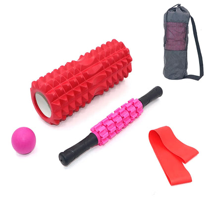 Yoga Column Fitness Equipment Pilates Foam Roller Massager Blocks Train Gym Grid Exercise Accessories Roller for Back Massage