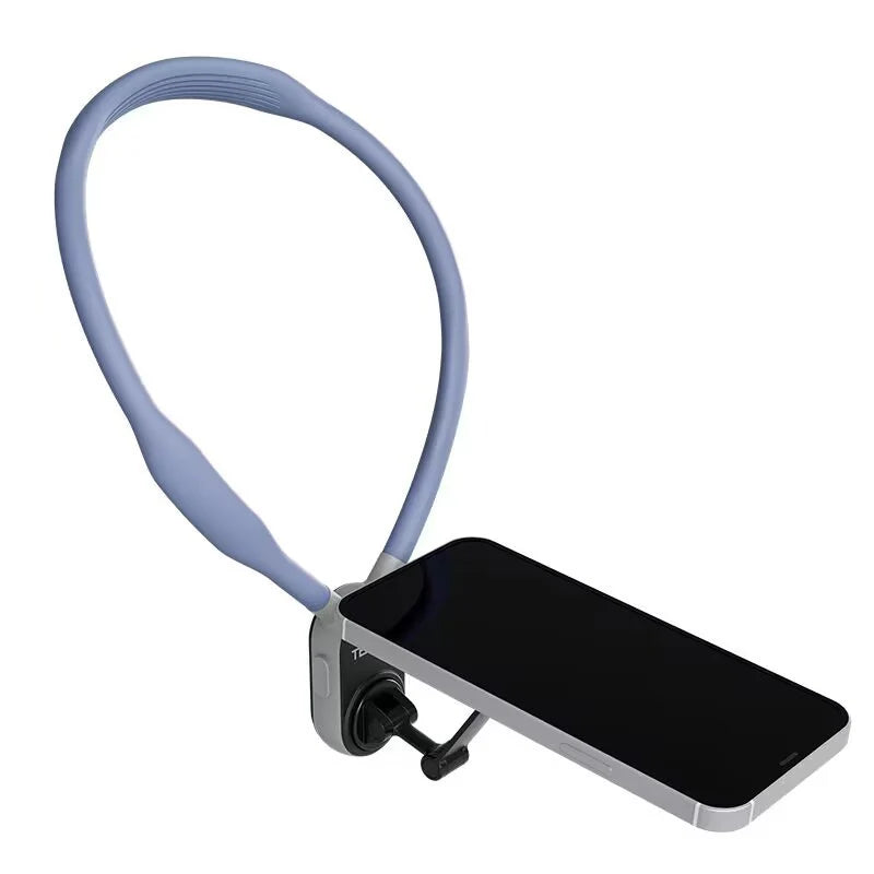 Silicone Phone Magnetic Neck Mount Quick Release Hold for Phone Magsafe Magnetic Suction Cell Phone Neck Hanging Bracket