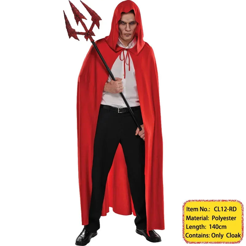 Adult Costumes - Halloween Costumes for Men and Women Vampire Capes Hooded Cloak